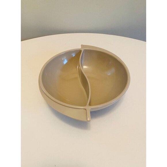 Vintage Boonton Gray Divided Serving Bowl, Melmac Vegetable Serving Bowl, Boonto - Picture 5 of 7